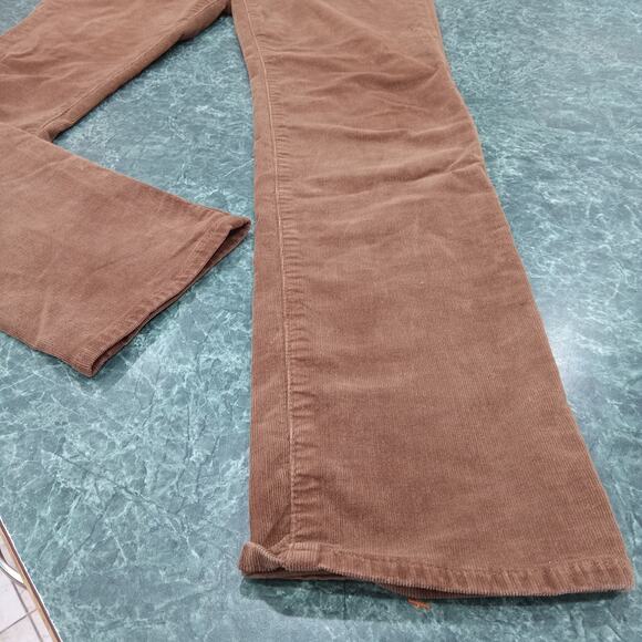 Kut From the Kloth Women's Tan Corduroy Pants Mid-Rise Straight Stretch Size 8 - Picture 2 of 16